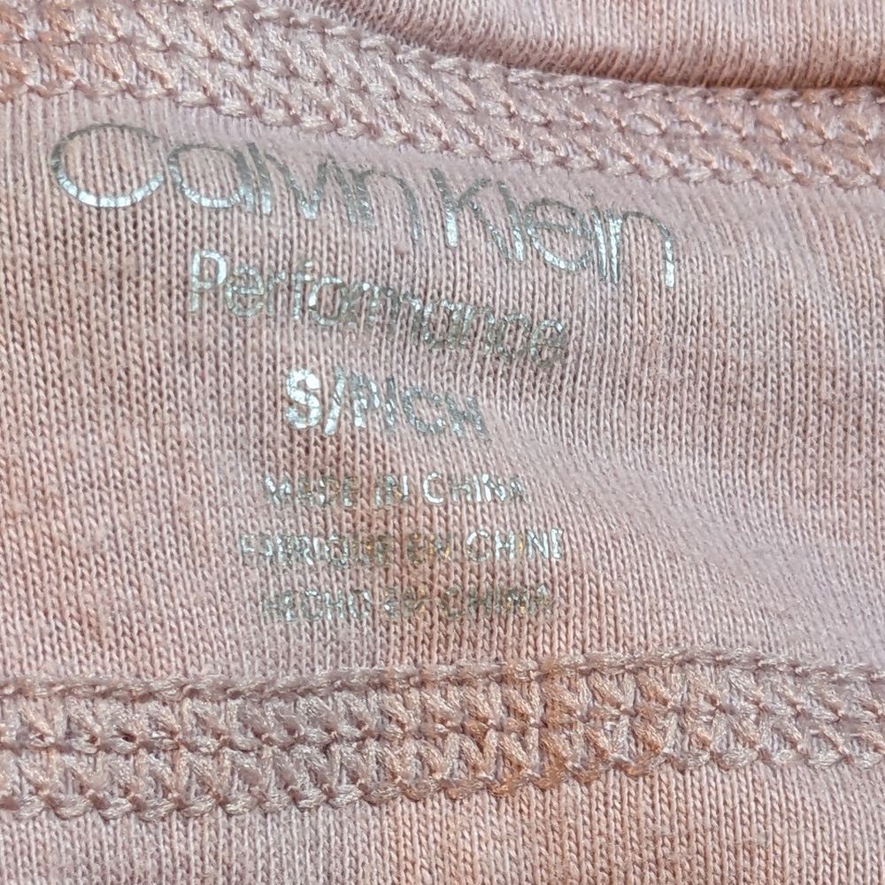 Calvin Klein Performance French Terry Joggers, Pale Pink, Size (S) DRAWSTRING - Picture 5 of 7